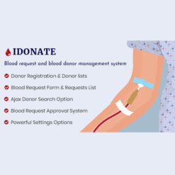idonatepro blood donation request and donor management wordpress plugin