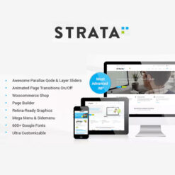 Mẫu giao diện thiết kế website Strata - Professional Multi-Purpose Theme