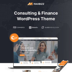 maxbizz consulting financial elementor wordpress theme